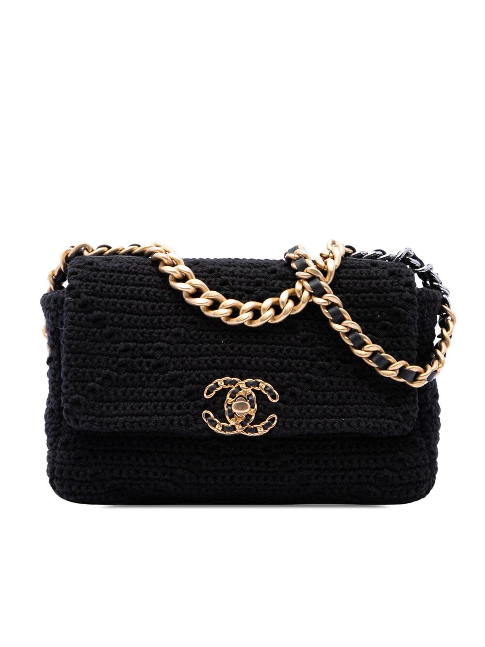 Chanel 19 Flap Bag Crochet Medium #376884C45B